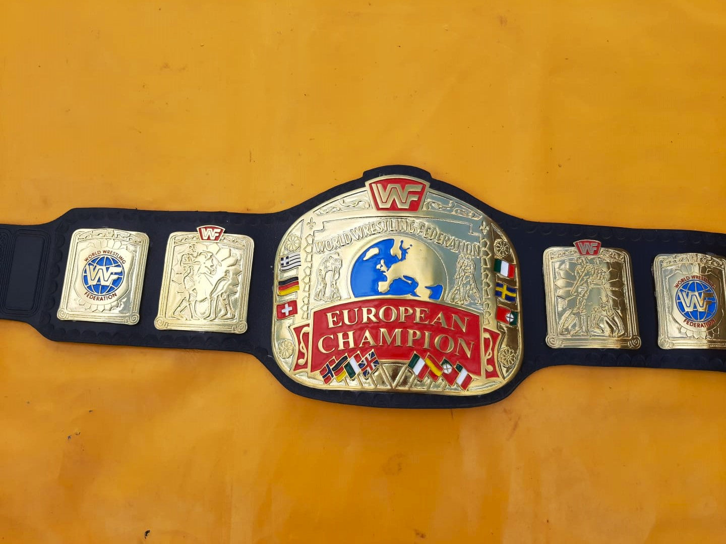 WWF European Championship Replica Title Belt - THE BELTS BROTHERS LTD