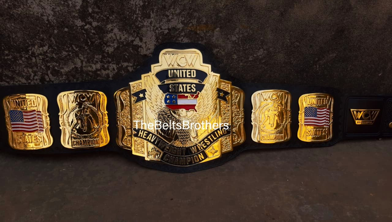 WCW United States Championship Replica Title Belt - THE BELTS BROTHERS LTD