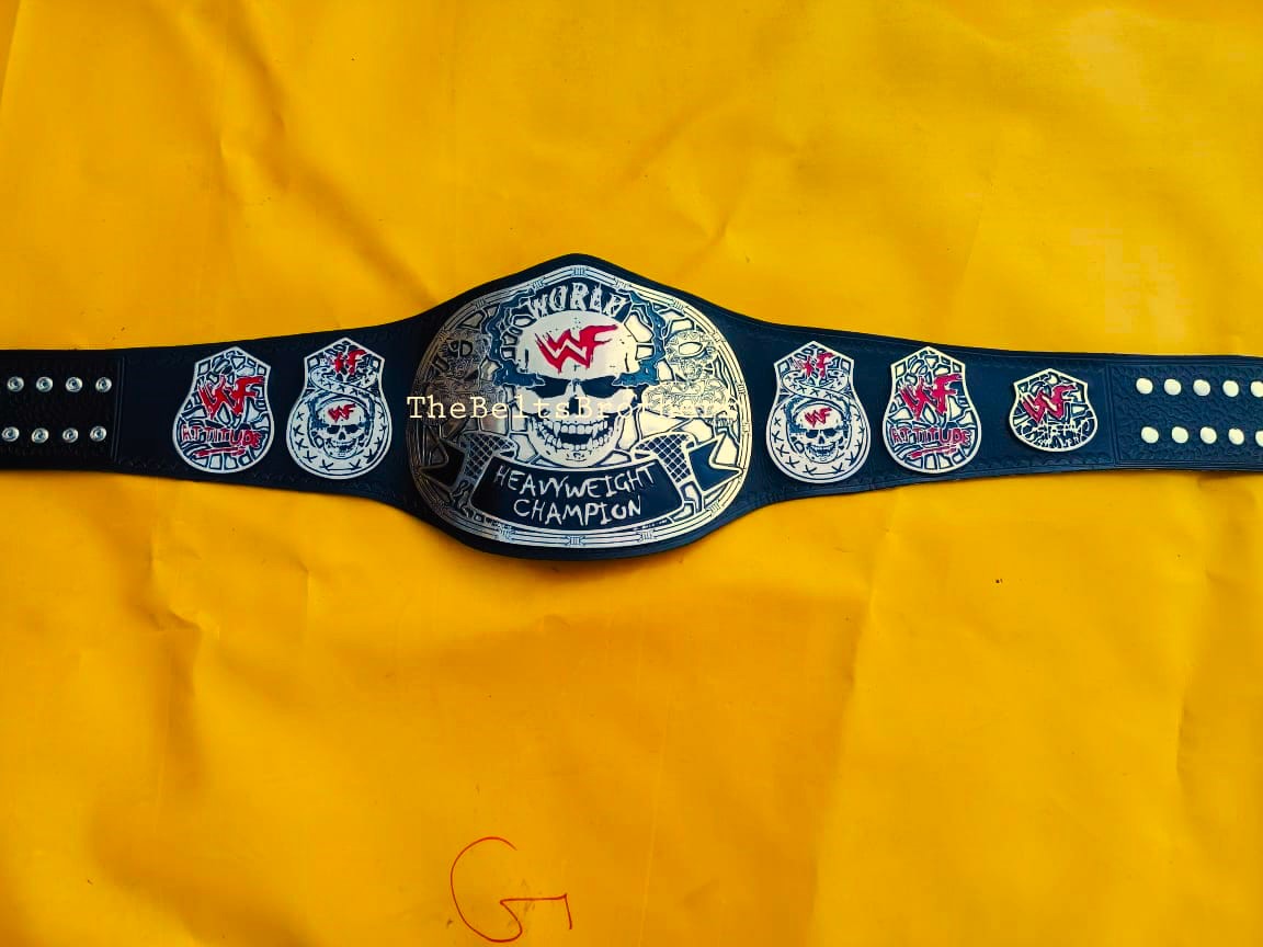 WWF Smoking Skull Championship Replica Title Belt - THE BELTS BROTHERS LTD