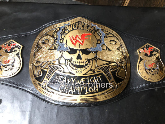 WWF Smoking Skull Championship Replica Title Belt - THE BELTS BROTHERS LTD