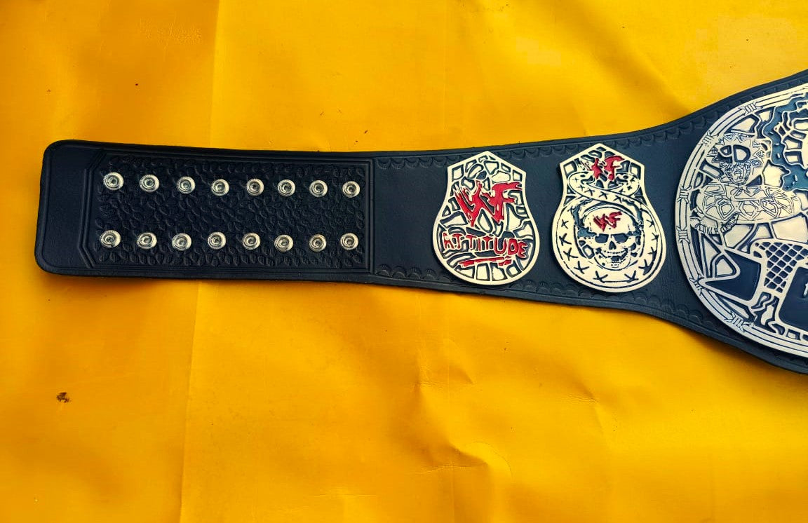 WWF Smoking Skull Championship Replica Title Belt - THE BELTS BROTHERS LTD