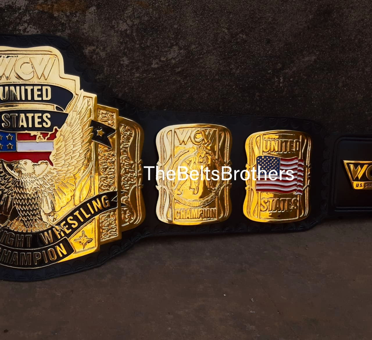 WCW United States Championship Replica Title Belt - THE BELTS BROTHERS LTD