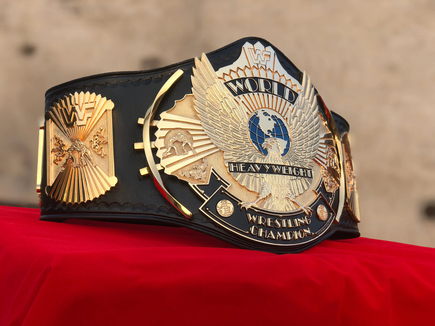 WWF Premium Winged Eagle CNC Championship Replica Title Belt