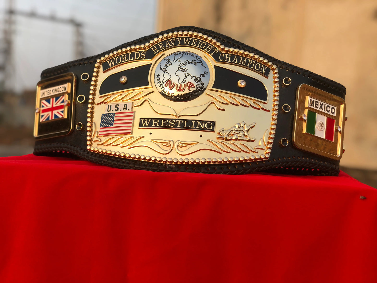 NWA Domed Globe CNC Championship Belt