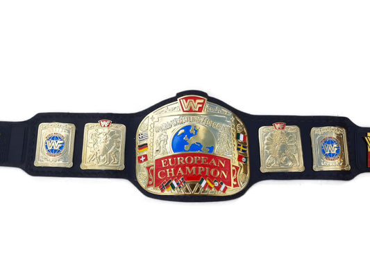 WWF European Championship Replica Title Belt - THE BELTS BROTHERS LTD