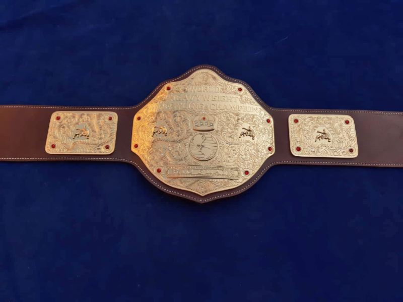 WCW Big Gold Championship Replica Title Belt - THE BELTS BROTHERS LTD