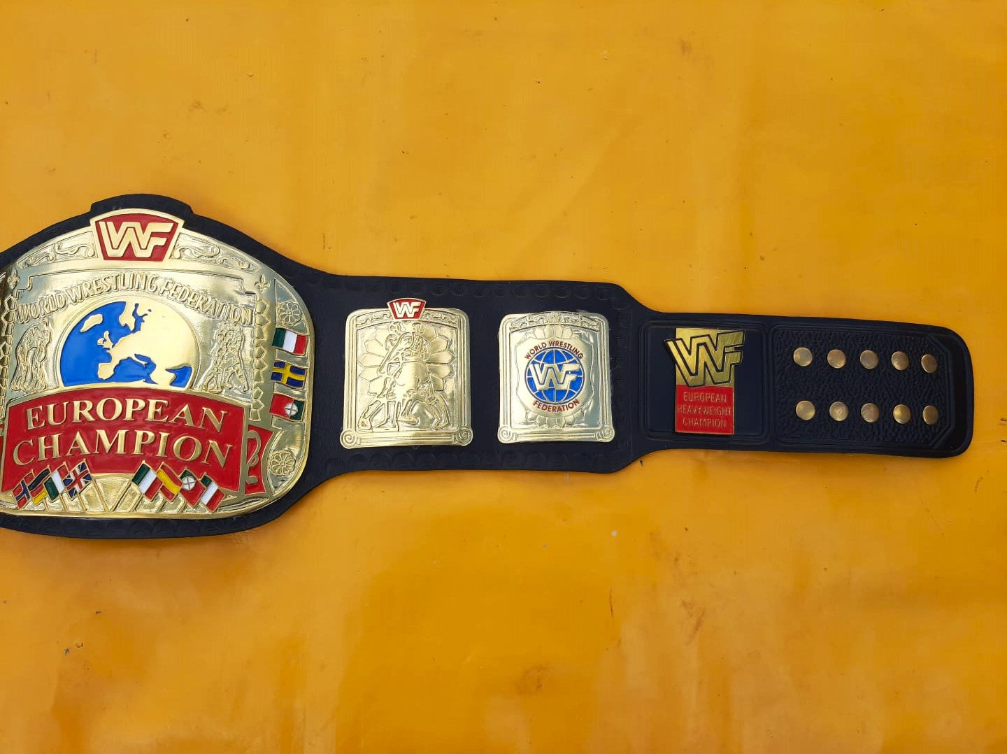 WWF European Championship Replica Title Belt - THE BELTS BROTHERS LTD