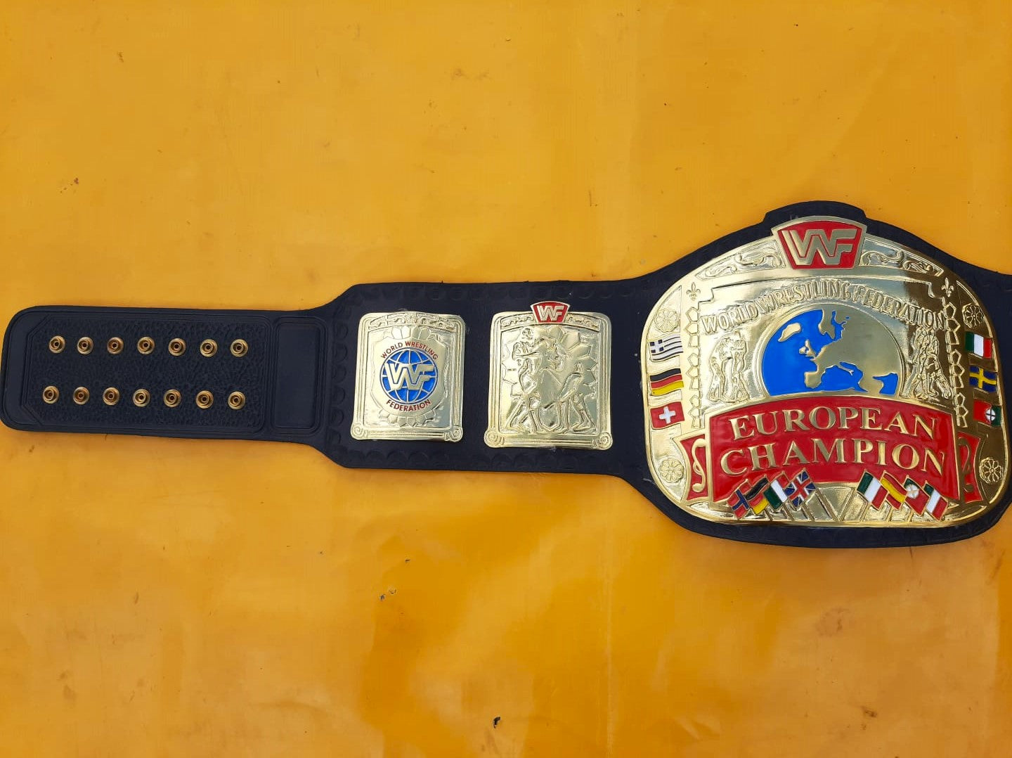 WWF European Championship Replica Title Belt - THE BELTS BROTHERS LTD