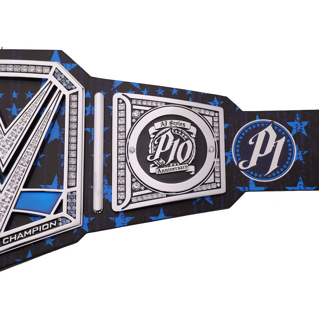 AJ Styles 10th Anniversary Signatures Series Championship Replica Title Belt